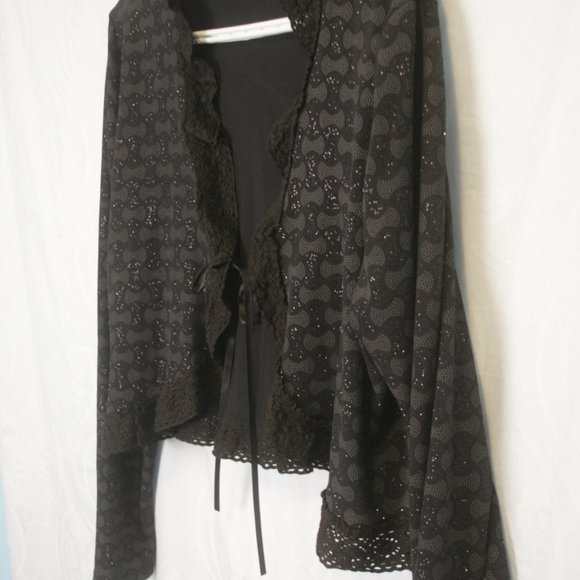 Long Sleeve Sparkling Loungewear Bolero - Picture 2 of 3